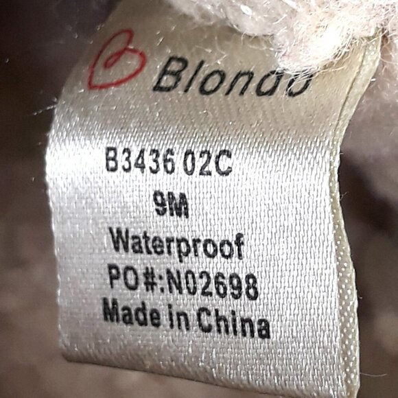 Blondo Serene Waterproof Leather Whipstitch Moccasin Slipper Bootie 9M - Picture 8 of 9